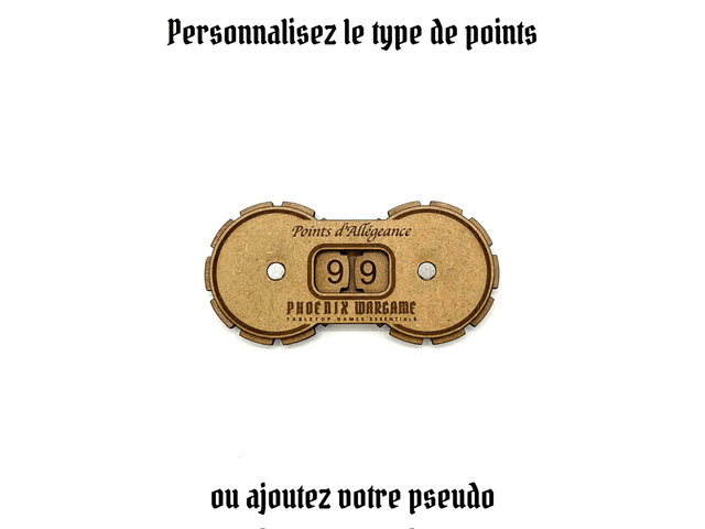 Compteur de points double personnalisables