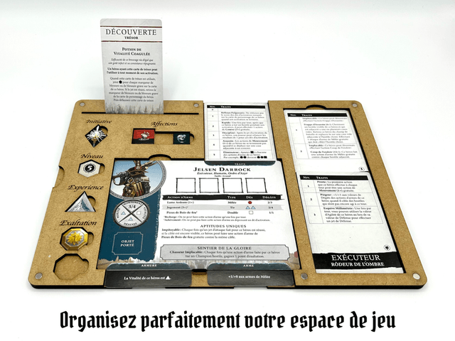 Plateaux de jeu pour Cursed City (L) (Lot de 4)