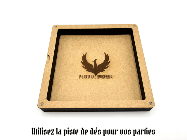 Boîte à compartiments et piste de dés (M)