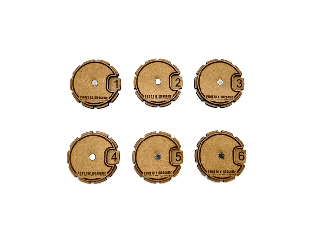 Compteurs de points simple personnalisables pour AOS (Lot de 6)