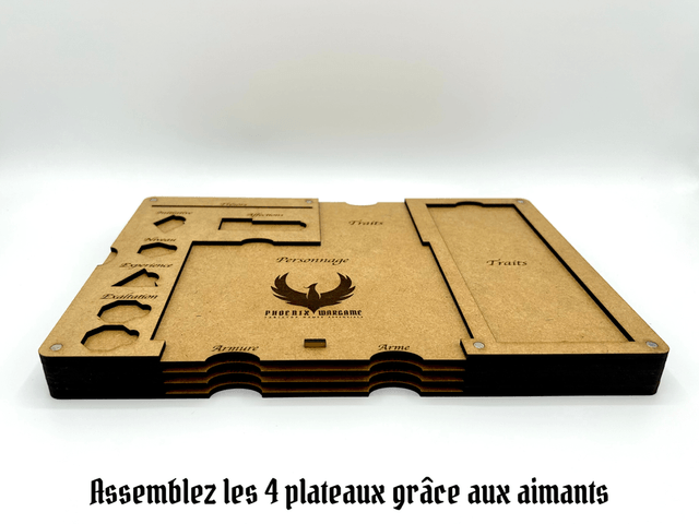 Plateaux de jeu pour Cursed City (L) (Lot de 4)