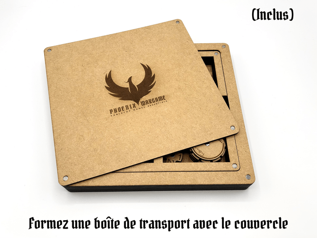 Boîte à compartiments et piste de dés (M)